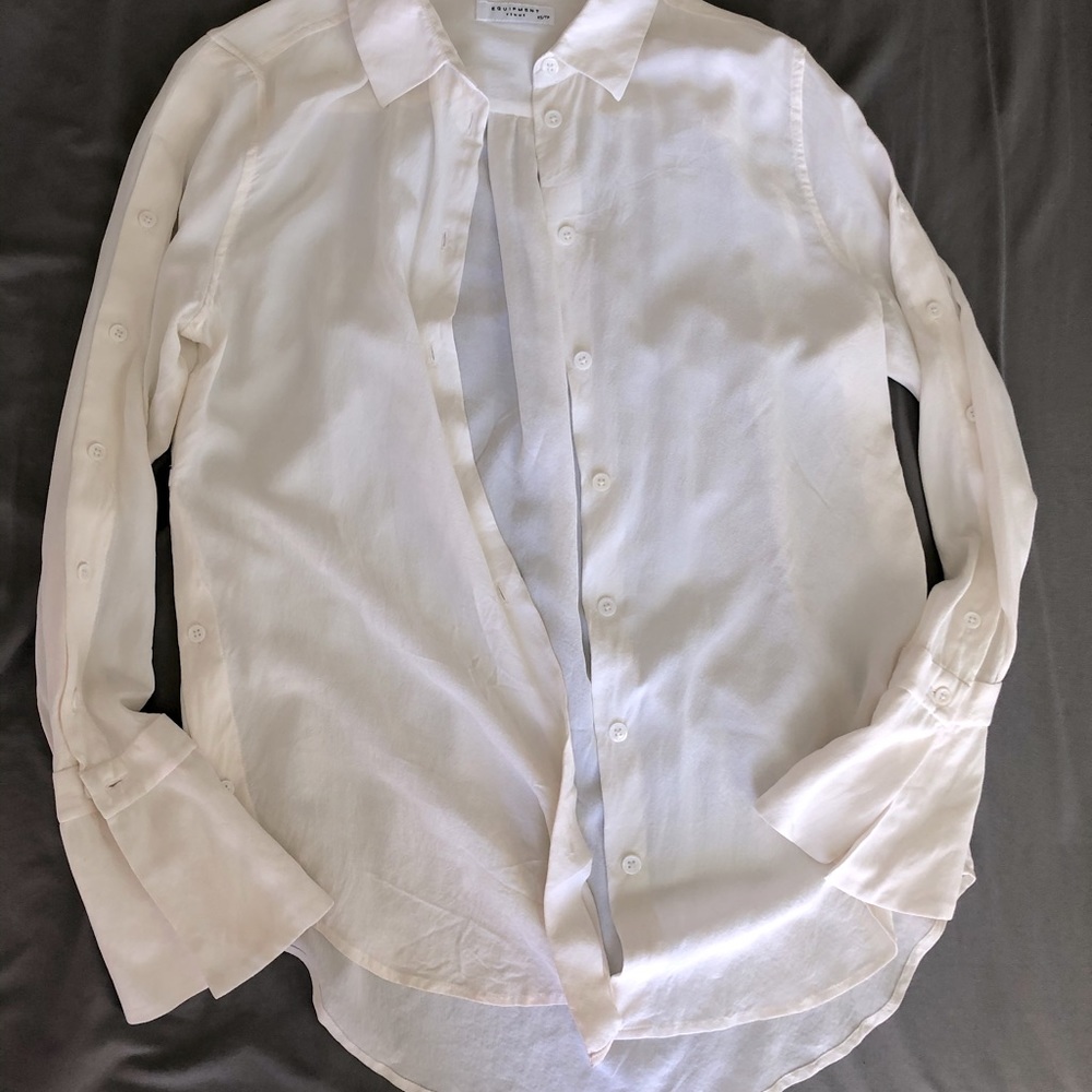Equipment XS 100% silk shirt